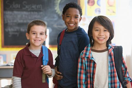 Boys in classroom