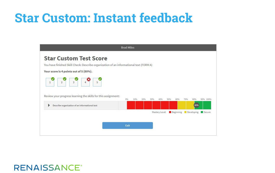 Star Custom Instant Feedback