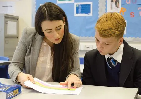 A teacher and a student