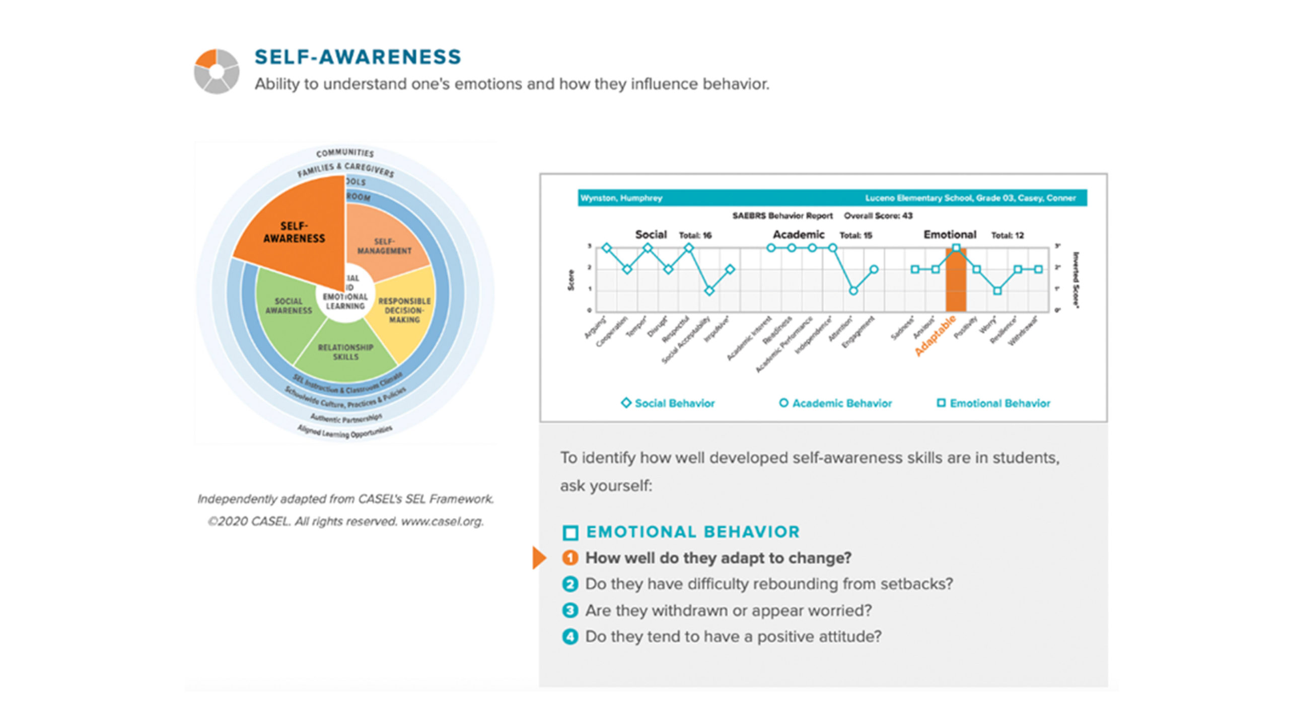 Fastbridge CASEL: Self-awareness