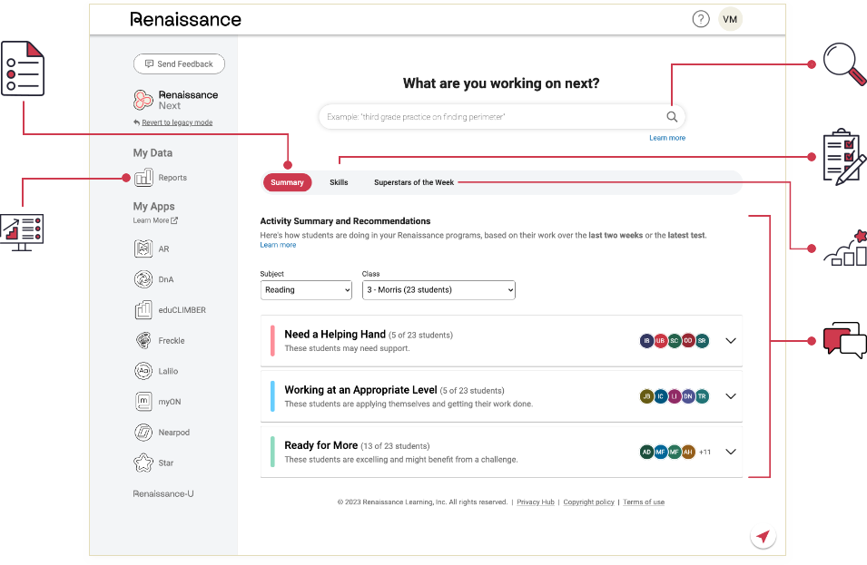 Features of Renaissance Next