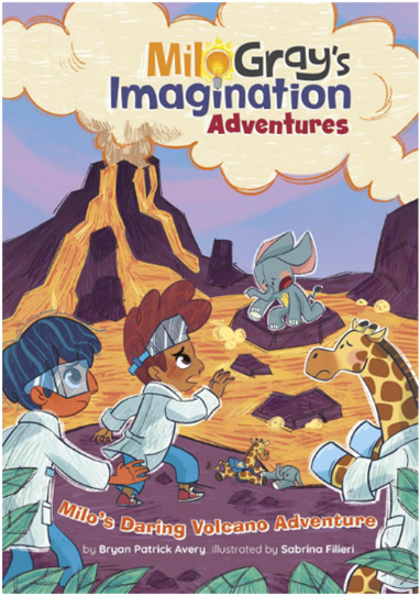 "Milo’s Daring Volcano Adventures" book cover