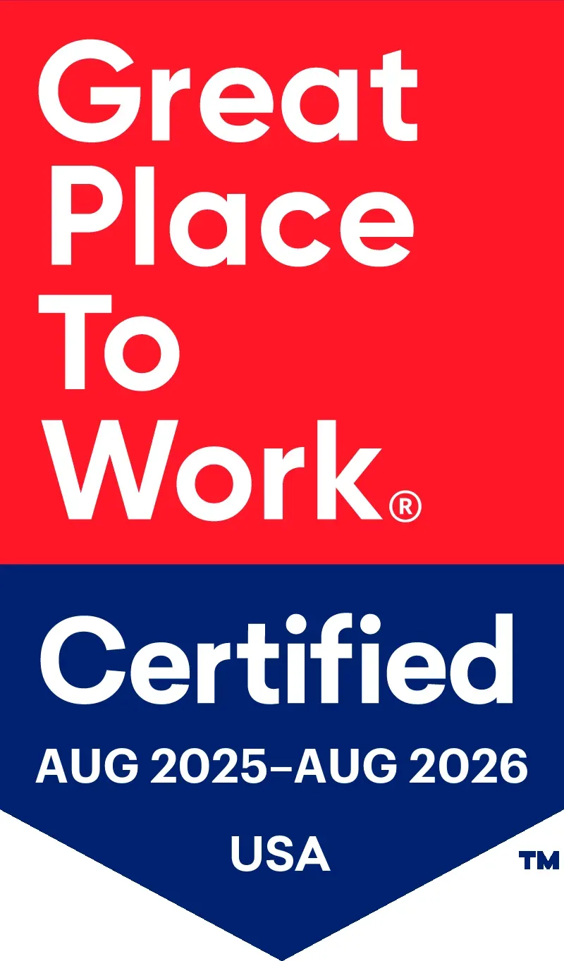 Badge for an Great Place To Work award