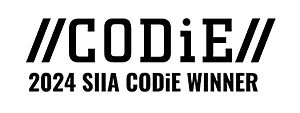 Badge for an SIIA CODiE Winner award
