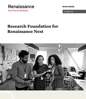 Cover of the Research Foundation for Renaissance next white paper