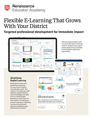 E-learning flyer cover