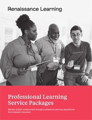 Cover of the Professional Learning Service Packages brochure
